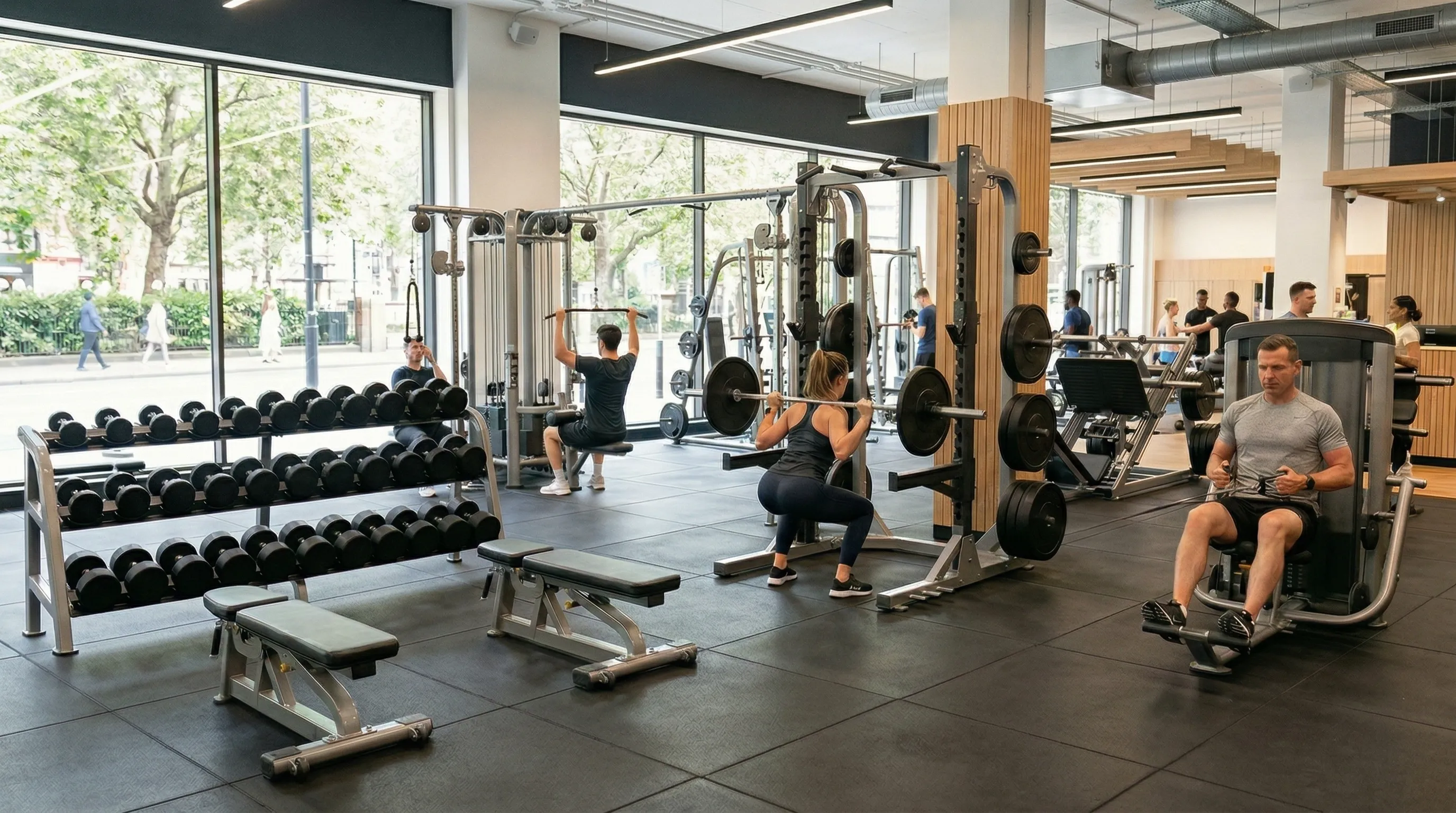 Fitvana strength training zone with modern equipment